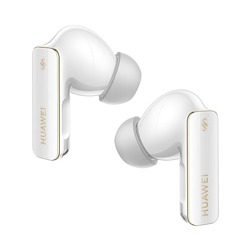 HUAWEI FreeBuds Pro 4, Dual-Driver True Sound, Intelligent Dynamic ANC, Head Motion Controls, Compatible with iOS&Android, White. Buy one and get a Free Huawei AX2 Router, While Supplies Last. FreeBuds Pro 4 White