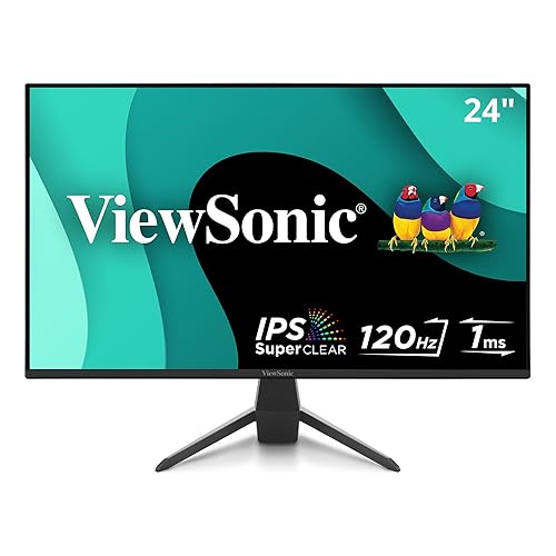 ViewSonic VX2770-MHD 27 Inch 1080p IPS Monitor with 120Hz, 1ms, Variable Refresh Rate, Eye Care, HDMI, VGA and DisplayPort Inputs