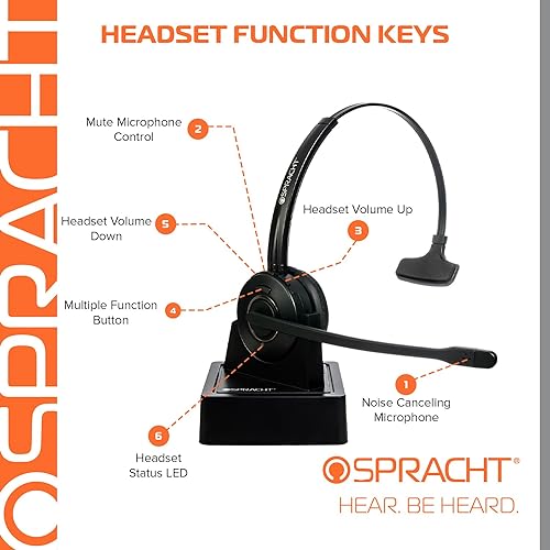 Spracht HS-2050 Zum Maestro BT Single Ear Wireless Bluetooth Headset