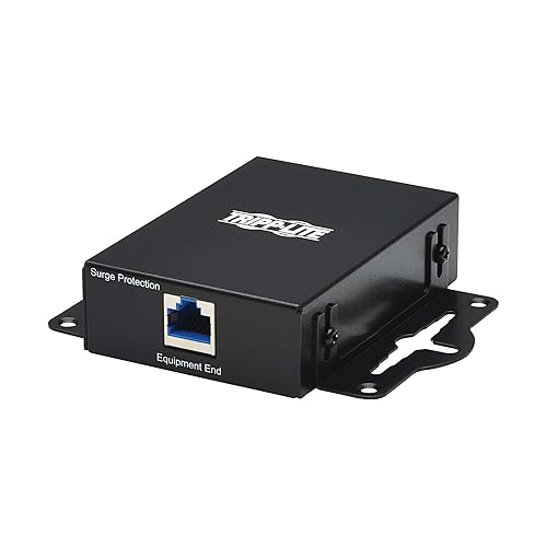 Tripp Lite in-Line Ethernet Network Surge Protector, Cat5 Cat5e Cat6 & Cat8, Up to 10 Gigabits per Second, 110 Punch Down, TAA Compliant, 2-Year Warranty (B110-SP-10G)