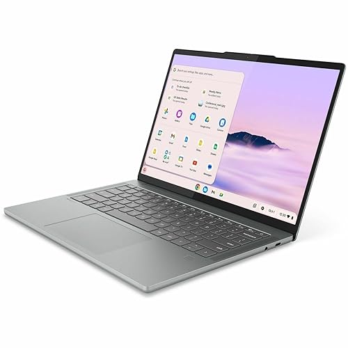Lenovo Chrome 14M9610 83MW000EUS 14 Touchscreen Chromebook - WUXGA - 60 Hz - Octa-core (ARM Cortex X925 + Cortex X4) - 16 GB - 256 GB Flash Memory - English Keyboard - Luna Gray - MediaTek Kompanio U