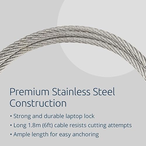 Kensington Slim NanoSaver 2.0 EQ Keyed Laptop Lock (K60630WW)