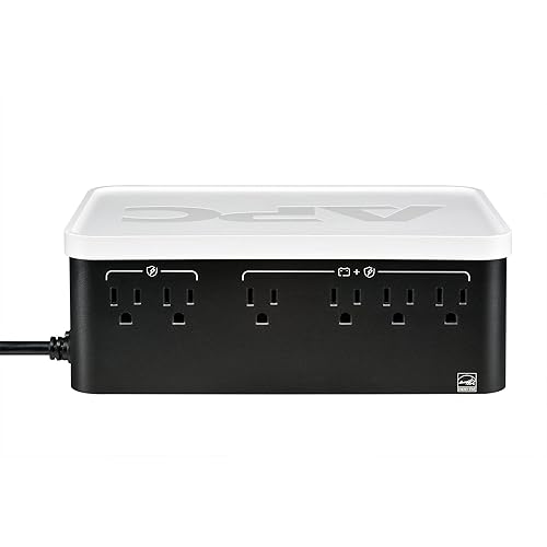 APC UPS Battery Backup, 500VA Backup Battery with 4 Outlets, Type C USB Charging, BE500G3 Back-UPS 500VA USB Charging