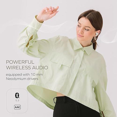 Creative Zen Air SXFI Lightweight True Wireless Sweatproof In-ears with Active Noise Cancellation, Ambient Mode, Bluetooth 5.3, IPX5, Up to 39 Hours Battery Life