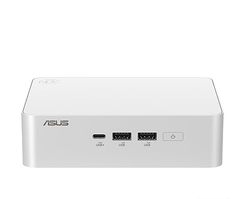 ASUS NUC 15 Pro+ Full System Mini PC with Intel Series 2 Core Ultra 5 225H, 16GB DDR5 RAM, 512GB SSD, Thunderbolt™ 4, Wi-Fi 7, Bluetooth 5.4, Win 11 Home, Toolless Silver Aluminum Chassis, VESA Mount