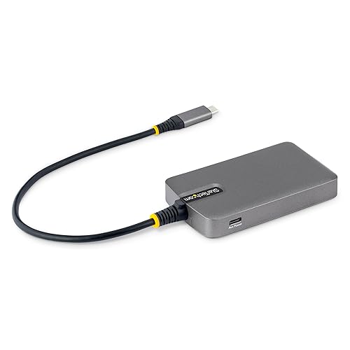 StarTech.com 4-Port USB-C Hub, 5Gbps, Bus Powered, Type-C to 4X Type-A with USB-C Auxiliary Power Input, Portable Hub