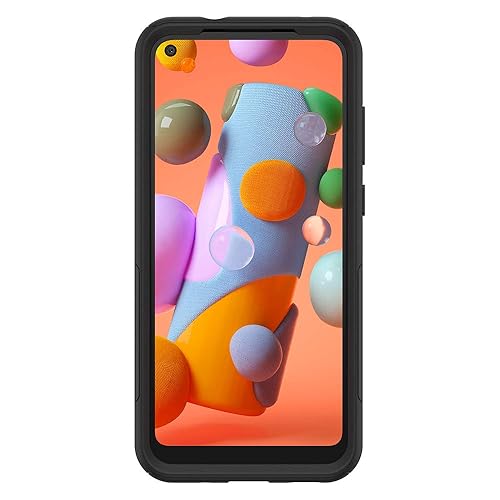 OtterBox Galaxy A11 Commuter Series Lite Case - Black, Slim & Tough, Pocket-Friendly, with Open Access to Ports and Speakers (No Port Covers),