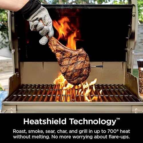 Ninja ProChef™ Wireless Meat Thermometer Indoor & Outdoor, for Grill, Oven, Smoking, Roasting, air Frying, Flame Resistant, Long Battery Life, Bluetooth, Waterproof, WP100C (Canadian Version)