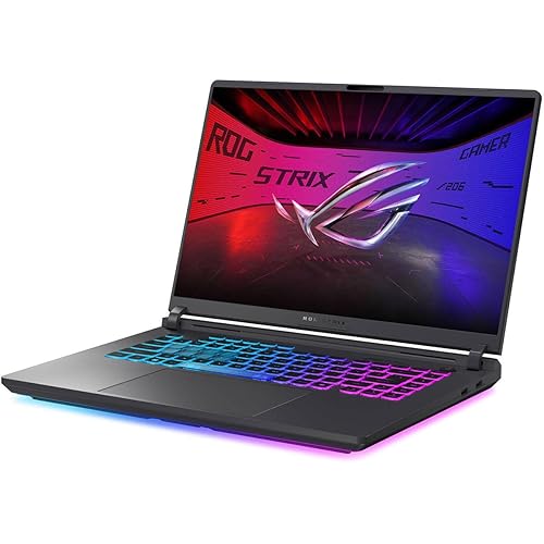 ASUS ROG Strix G16 (2025) Gaming Laptop, 16 FHD+ 16:10 165Hz/3ms, NVIDIA GeForce RTX 5050, Intel Core i5-13450HX, 16GB DDR5-5600, 1TB PCIe Gen 4 SSD, Wi-Fi 7, Windows 11 Home, G615 JH-DS5 4
