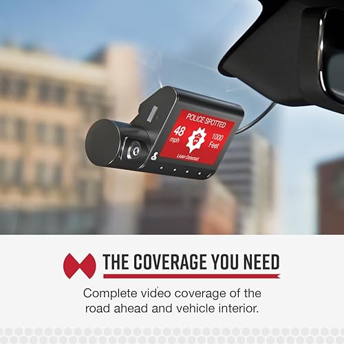 Cobra Smart Dual View Front and Cabin Dash Cam (SC 220C) - QHD 1440P Resolution, 360 Alerts, Parking Live View, Incident Reports, Emergency MayDay, 16 GB SD Card Included, CarPlay & Android Auto