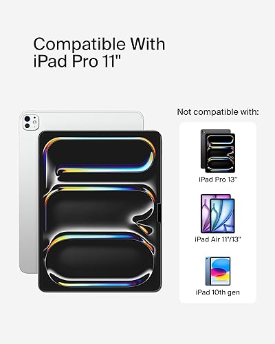 Belkin ScreenForce TemperedGlass Screen Protector for Apple iPad Pro 11 7th Generation, Thin, Extra Durable, Scratch-Resistant w/Easy Installation, Compatible w/Case & Apple Pencil