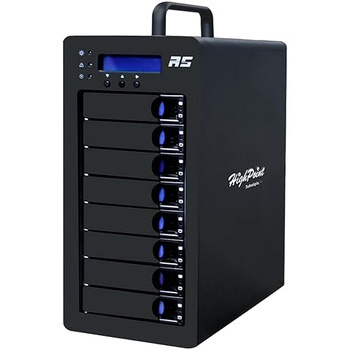 Highpoint RocketStor 6438TS 8-Bay 12Gb/s SAS & 6Gb/s SAS/SATA Hot-Swappable RAID Tower Enclosure
