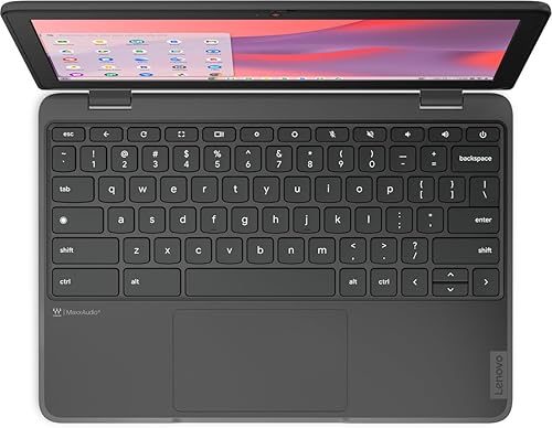 Lenovo 100e Chromebook Gen 4 82W0000WUS 11.6 Chromebook - HD - Octa-core (ARM Cortex A76 + Cortex A55) - 4 GB - 32 GB Flash Memory - English Keyboard - Graphite Gray