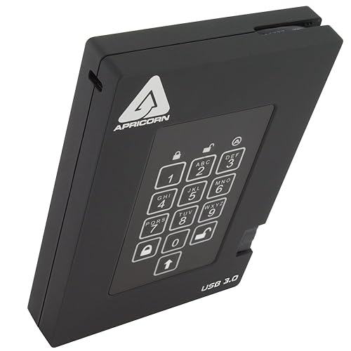 Apricorn A25-3PL256-S8000F Aegis Fortress FIPS 140-2 Validated 8TB USB 3.0 SSD