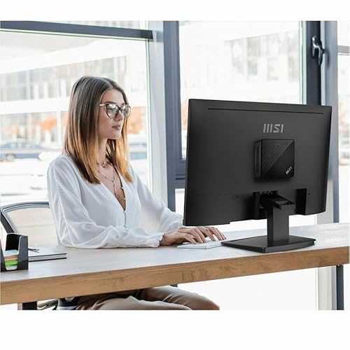 MSI Cubi N ADL Barebone Mini PC: Intel Pentium N200, Intel UHD, WiFi, Dual Display, Type C: Black ADL S-054BUS