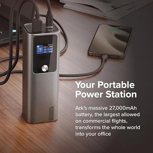 ALOGIC Ark 27,000mAh Power Bank with 140W USB-C Charging | Power Bank | Silver