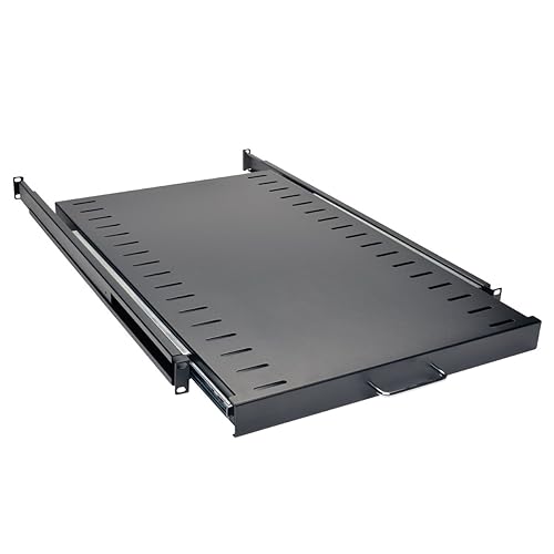 Tripp Lite SRSHELF4PSL Rack Enclosure Cabinet Standard Sliding Shelf 50lb Capacity , Black 28.3" 1U Sliding