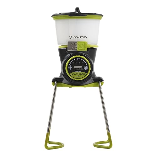 Goal Zero Lighthouse Mini Rechargeable Lantern with USB Power Hub, 210 Lumens, Dimmable