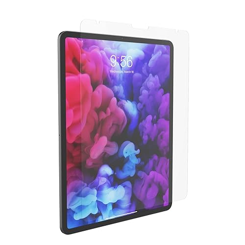 ZAGG InvisibleShield Glass+ VisionGuard Screen Protector for Apple iPad Pro 12.9-inch (3rd & 4th Gen), 3X Shatter Protection, Blue-Light Filtration, Maintains HD Clarity, Anti-Fingerprint Technology