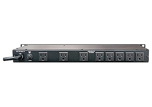 Furman M-8Dx Standard Level Power Conditioning, 15 Amp, 9 Outlets with Wall Wart Spacing, Pullout Lights, Digital Voltmeter Black