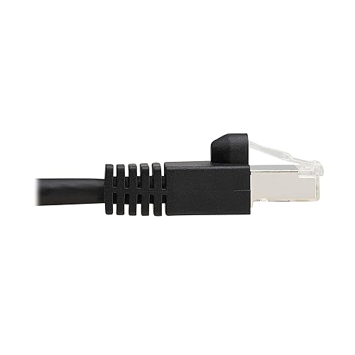 Tripp Lite Cat8 40G PoE Shielded Ethernet Cable, 12 Feet / 3.7 Meters, Black, High Speed, Power Over Ethernet, RJ45, Snagless SSTP, Male-to-Male, Network Patch LAN, (N272-F12-BK) 12 Feet Black