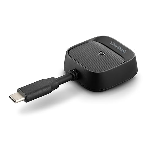 ViewSonic WPD-900 Wireless Screen Casting Kit with 1080p Full HD, Miracast, and AirPlay Support, USB-C, HDMI, and USB Ports for Plug-and-Play Functionality