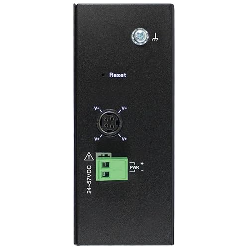 Tripp Lite Industrial 5-Port Lite Managed PoE+ Gigabit Ethernet Switch, 2 SFP GbE Slots, 10/100/1000 Mbps RJ45 Ports, 30W Power over Ethernet+, 14° to 140°F Temp Range, 3-Year Warranty (NGI-S05C2POE4) Lite Managed PoE+ 5-Port 2 SFP Slots