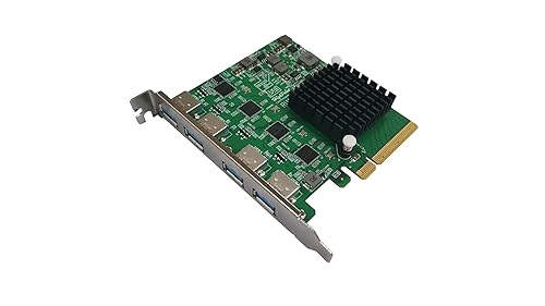 HighPoint Technologies RocketU 1244A PCIe 3.0 x8 4X 10GB/s Port USB 3.2 Controller 10 Gb/s 4-Port USB-A