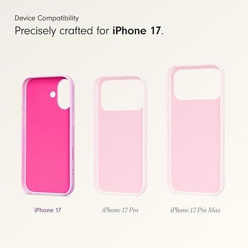 Beats iPhone 17 Kickstand Case with MagSafe & Camera Control, Built in Stand & Lanyard, Matte Finish with Microfibre Lining – Pebble Pink iPhone 17 Kickstand Pebble Pink