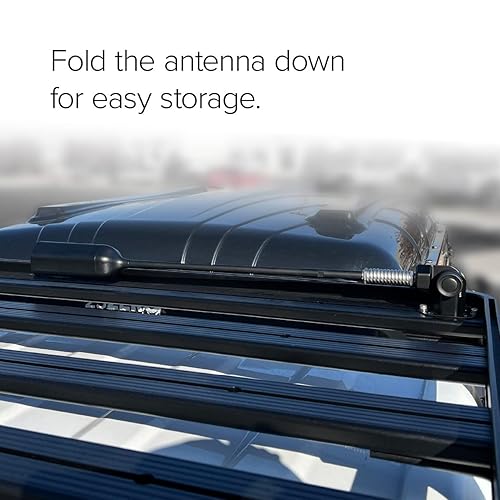 weBoost Overland Mount and Hardware for Drive Reach Overland, OTR, and RV Outside Antennas | Folds Down for Storage | T-Slot, Pole, and Fixed Mounting Options | Made in The USA | Model 311248