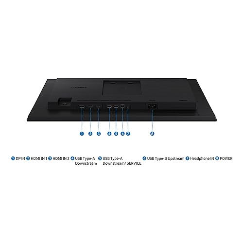 SAMSUNG G40D Series 24-Inch FHD 1080p Computer Monitor, 100Hz, IPS Panel, HDMI, USB Hub,Display Port, Height Adjustable Stand,Speaker 3 Yr WRNTY (LS24D408GANXGO),Black