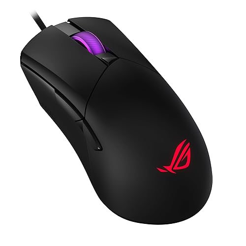 ASUS ROG Gladius III Core Gaming Mouse, Ergonomic, 12000 DPI Optical Sensor, ROG Micro Switches, Push-Fit Switch Socket, 5 Memory Profiles, Aura Sync RGB