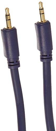 C2G 40604 Velocity 3.5mm M, M Stereo Audio Cable, Blue (25 Feet)