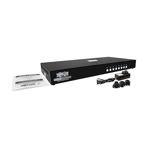 Tripp Lite Secure KVM Switch 8-Port DisplayPort, United States Government NIAP-Certified PP4.0 Security, Common Access Card (CAC) Port, 4K @ 30Hz Video, TAA Compliant, 3-Year Warranty (B002-DP1AC8-N4) DisplayPort 8-Port CAC Port