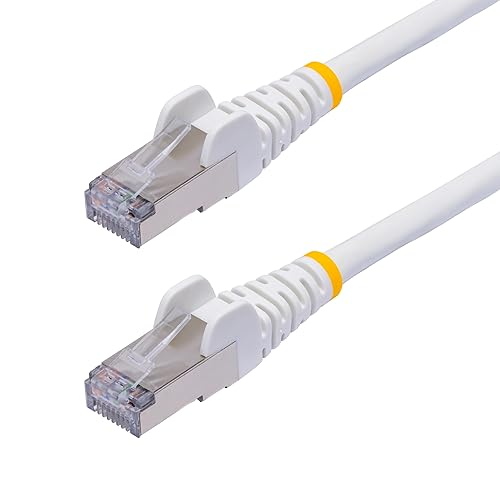 StarTech.com 50ft White CAT8 Ethernet Cable, Snagless RJ45, 25G/40G, 2000MHz, 100W PoE++, S/FTP, 26AWG Pure Bare Copper, LSZH