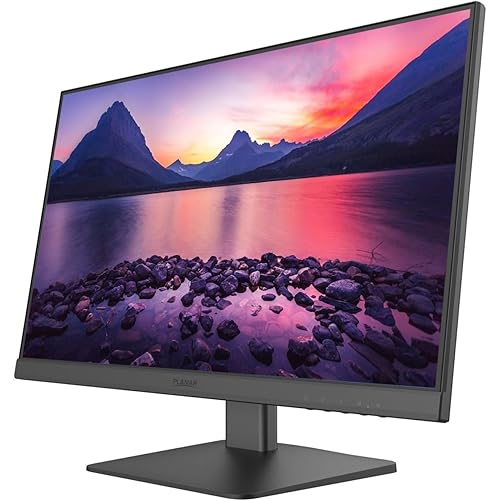 Planar 24in Wide Black FHD IPS LED LCD, Narrow Bezel, VGA, HDMI, DP, Speakers