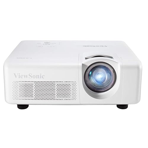 ViewSonic LS625X 3200 Lumens DLP XGA Short Throw Laser Projector with Horizontal and Vertical Keystone Correction and LAN Control