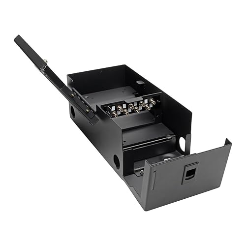 Tripp Lite Toolless Pass-Through Fiber Adapter Patch Panel, High-Density, MMF/SMF 8 ST Simplex Connectors, Black (N492-08S-ST)