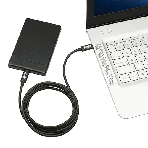 Tripp Lite Thunderbolt 3 Computer Cable 20 Gbps Passive 5A 100W PD 4K USB C MM 1.5M (MTB3-01M5-5A-B)
