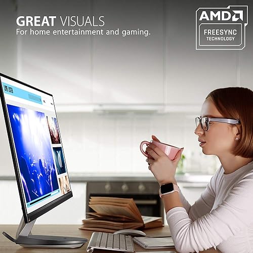 ViewSonic VX2485-MHU 24 Inch 1080p Frameless IPS Monitor with USB 3.2 Type C and FreeSync for Home and Office 24-Inch 1080p