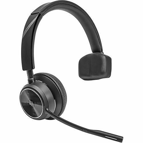 Poly Savi 7410 Office Monaural Microsoft Teams Certified DECT 1920-1930 MHz Headset - Microsoft Teams Certification - Mono - Wireless - Bluetooth/DECT - 590 ft - Over-the-head, On-ear - Monaural - Sup