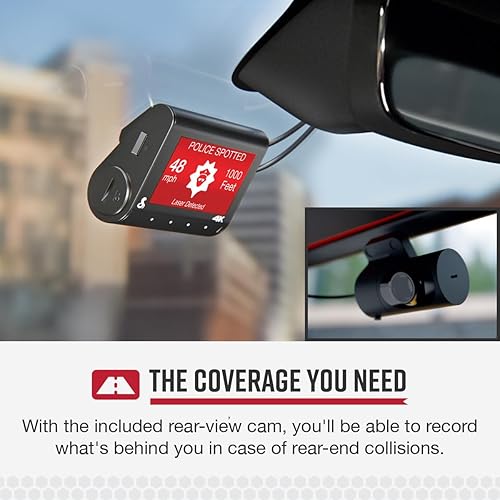 Cobra Smart Dual View Front and Rear Dash Cam (SC 250R) – True 4K Resolution, 360 Alerts, Parking Live View, Incident Reports, Emergency MayDay, 32 GB SD Card Included, CarPlay & Android Auto
