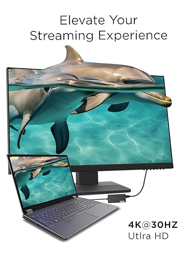 Lenovo – USB-C 7-in-1 Hub – Computer Networking Laptop Accessory – Laptop Docking Station - 4K via HDMI, 3 USB-A Devices, 2 SD/TF Card Readers USB-C Power Pass Through