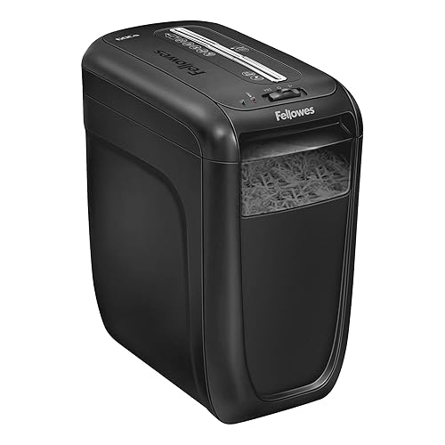 Fellowes 4606001 60Cs 10-Sheet Paper, Credit Card Shredder with Safety Features