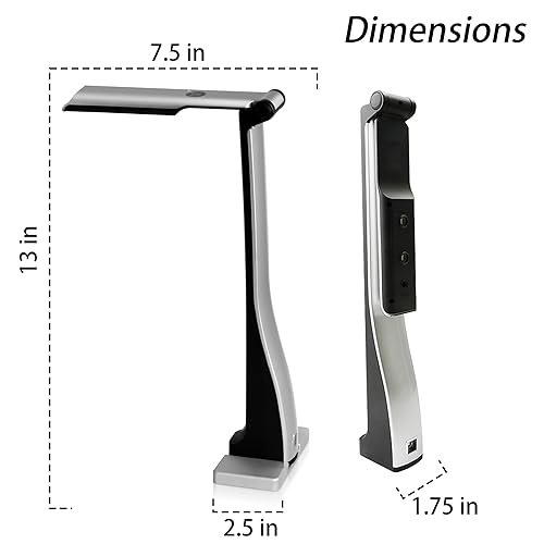 QOMO ScannerCam 22 Portable 8.0 MP USB Document Camera with Built-in Mic and LED Light for MAC, PC, Chromebook. Designed for Online Learning, Web Meeting and Document Scanning