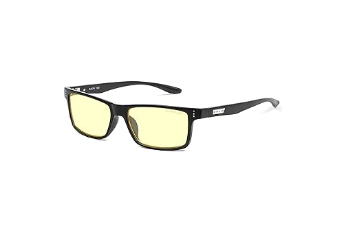 GUNNAR Youth Gaming and Computer Eyewear/Cruz, Onyx Frame, Amber Tint - Patented Lens, Reduce Digital Eye Strain, Block 65% of Harmful Blue Light