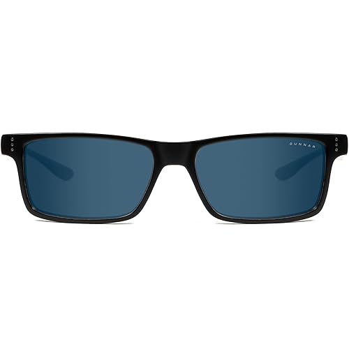 Gaming Glasses | Blue Light Blocking Glasses | Vertex/Onyx by Gunnar | Patented 90% Blue Light & Sun Protection (100% UVA/UVB), 100% UV Light, Anti-Reflective to Protect & Reduce Eye Strain & Dryness