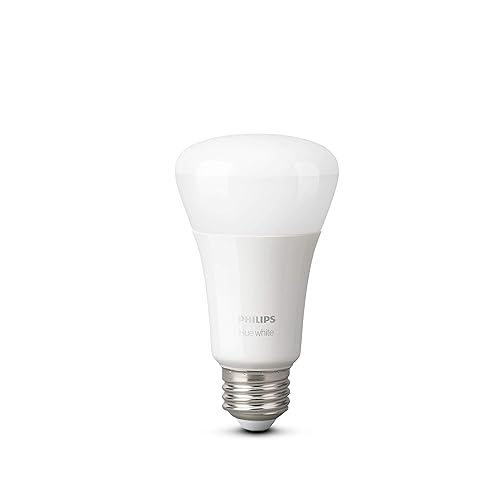 Philips Hue 476879 Hue 9.5W A19 E26 White Bulb, A Certified for Humans Device