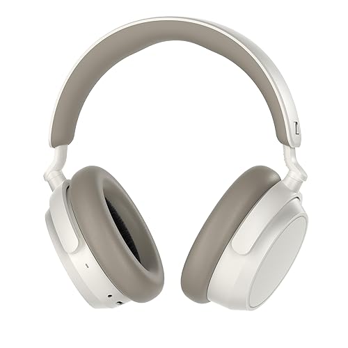 Sennheiser ACCENTUM Plus Wireless Bluetooth Headphones - Quick-Charge Feature, 50-Hr Battery Playtime, Adaptive Hybrid ANC, Sound Personalization, Touch Controls – White