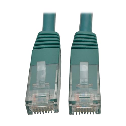 Tripp Lite 10ft Cat6 Gigabit Molded Patch Cable RJ45 M/M 550MHz 24AWG Green (N200-010-GN) 10 ft. Green
